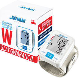 NOVAMA White W Ciśnieniomierz nadgarstkowy z IHB