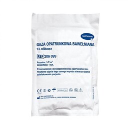 Gaza opatrunkowa jałowa Hartmann 1/2m 13-nitkowa x1 sztuka