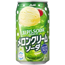 Napój gazowany Calpis melon cream soda melonowa 350ml