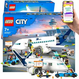 DUŻE LEGO City Samolot pasażerski z realistycznym wnętrzem,