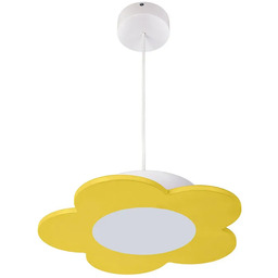 Lumes Żółta lampa wisząca kwiat dla dziewczynki -