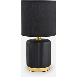 Lampa stołowa nocna czarno złota HS8720-BL - Zuma