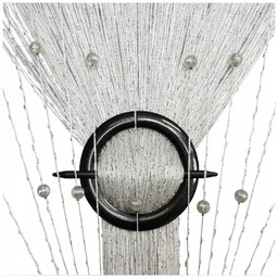 Firany makarony Koraliki Kule Srebrne 300x250 wys.