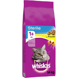 WHISKAS Karma z kurczaka dla dorosłych kotów 14kg