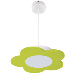 Lumes Zielona lampa wisząca w kształcie kwiatu -