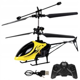 Helikopter Zdalnie Sterowany Led Dla Dzieci Żółty