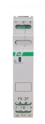 Przekaźnik elektromagnetyczny PK-2P-230V na szynę zielona lampka F&F