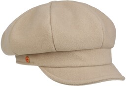 Women s Newsboy Cap by Mayser, beżowy, cm
