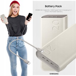 Powerbank Samsung EB-P4520 20000mAh Fast Charge 45W Pd