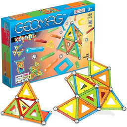 Geomag Confetti Magnetyczna gra konstrukcyjna, wielokolorowa, 68 sztuk