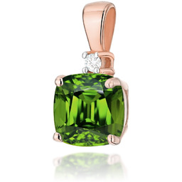 Złota zawieszka wisiorek Z003 Oliwin 1,00ct różowe złoto