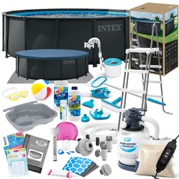 Basen Intex 549x132 Ogrodowy Stelażowy 26330GS 23w1 +
