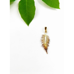 Zawieszka mini z paprocią brązową
