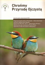 CHROŃMY PRZYRODĘ OJCZYSTĄ. TOM 68. ZESZYT 4. LIPIEC-SIERPIEŃ
