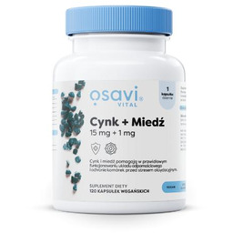 OSAVI Cynk 15 mg + Miedź 1 mg,