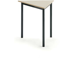 Biurko BORÅS TRIANGEL, 800x700x720 mm, brzoza laminat, antracyt