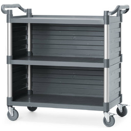 AMERBOX Wózek kelnerski, 3 półki, nośność 150 kg,