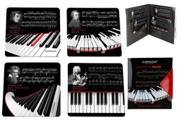 MAŁE PODKŁADKI KORKOWE Classical Music - KOMPLET 4