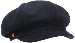 Women s Newsboy Cap by Mayser, ciemnoniebieski, cm