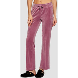 JUICY COUTURE Lawendowe spodnie dresowe damskie z cyrkoniami