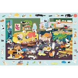Schmidt Spiele 56533 Zabawny kocisty kot, 150 elementów,