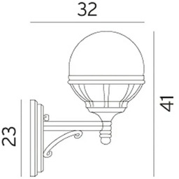 Lampa Zewnętrzne Norlys, czarny, aluminium