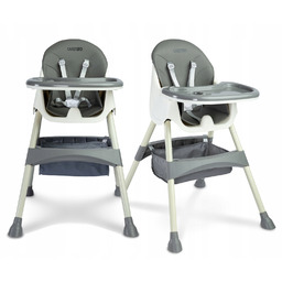 Krzesełko Do Karmienia 2W1 Caretero Bill Ekoskóra