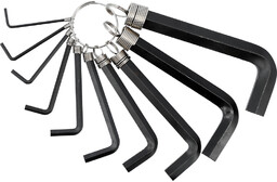 Toya Klucze sześciokątne 2-14 mm, /hex/ kpl. 10