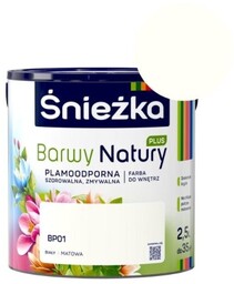 ŚNIEŻKA Barwy Natury Plus 2,5L BP01 Biały
