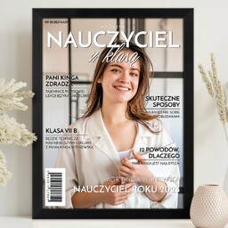 Plakat personalizowany ze zdjęciem w ramce z nadrukiem