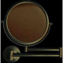 Stella, Lusterko kosmetyczne okrągłe ruchome ścienne czarne 22.01130-B