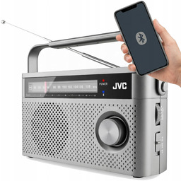 Radio Przenośne Jvc RA-E315G Fm Bluetooth Sieciowo-Bateryjne Szare