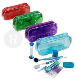 ZESTAW ortodontyczny w etui PLAK SMAKER szczoteczki +