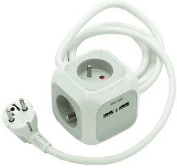 Listwa zasilająca BRENNENSTUHL Alea Power 4GN + 2USB