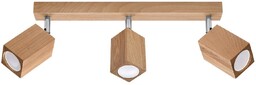 Sollux Lampa sufitowa SL.1037 ruchome reflektorki drewniane