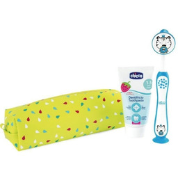 Chicco 175543 ZESTAW PASTA+SZCZOTECZKA+ETUI TIGER 3-6L