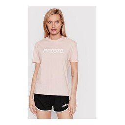 PROSTO. T-Shirt KLASYK Clazzy 1012 Różowy Regular Fit