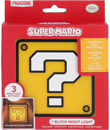 Question Block Lampka Ścienna Super Mario