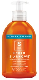 Mydło w Płynie Siarkowe Antytrądzikowe, BARWA Siarkowa, 300ml