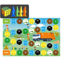 Gra Wielkoformatowa XL - Segregacja Odpadów (Śmieci) (mata