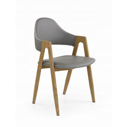 Halmar K247 krzesło tapicerowane do salonu jadalni popiel