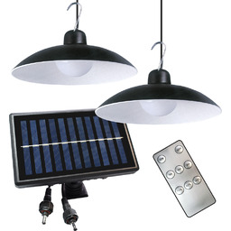 MILAGRO Podwójna zewnętrzna lampa wisząca SATURN EKO9151 oprawa