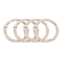 Dore & Rose Scrunchie 1 cm Set Champagne