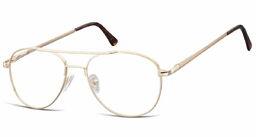 Sunoptic Okulary oprawki dziecięce zerówki Pilotki MK3-44D złote