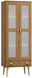 Witryna drewniana Venuci szuflada 89 cm dąb