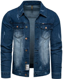Kurtka męska jeansowa granatowa Recea