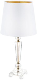 Lampka srebrna kryształ glamour lampa nocna 64x30,5 138547