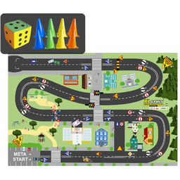 Gra Wielkoformatowa XL - Ruch Drogowy (mata +