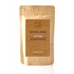 Naturalna Henna Złocisty Brąz, Soil & Earth, 100g