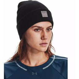 Under Armour, Czapka Halftime Cuff damska, Czarna, 1373101-001,